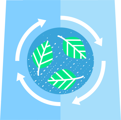 grafisches Bild der Nachhaltigkeit.